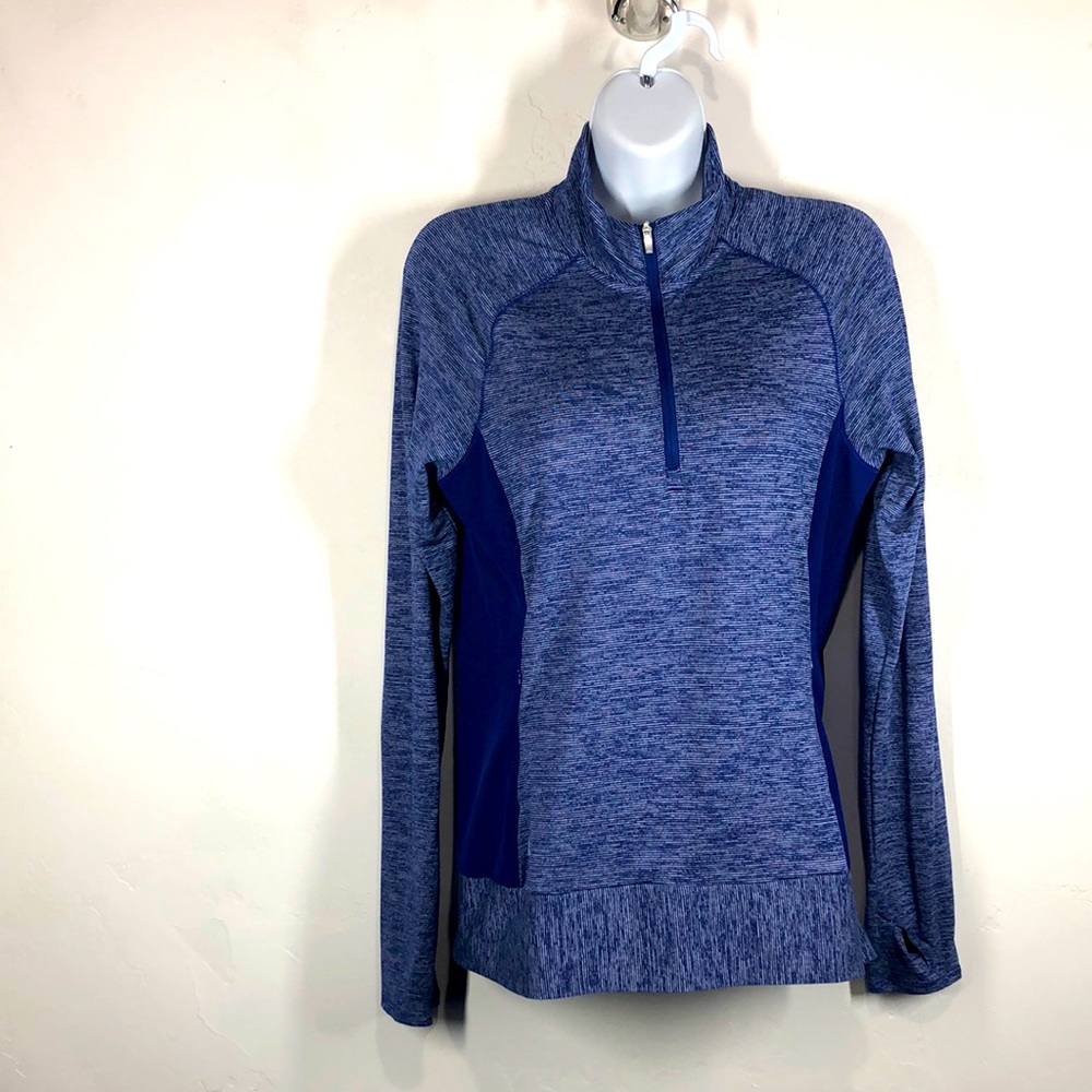 Adidas Blue Pullover Jacket Size Small - image 1